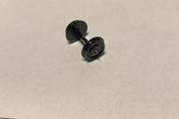 Radsatz, H0, 10,4mm, Achslänge 24,4mm,  einseitig isoliert, 1 Stück
